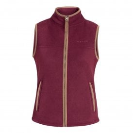Shires Aubrion Core Young Rider Childrens Fleece Gilet - Maroon