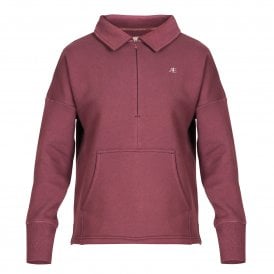 Shires Aubrion Equestrian Womens Quarter Zip Sweater - Thistle