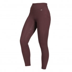 Shires Aubrion Equestrian Womens Winter Riding Tights - Espresso