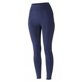 Shires Aubrion Hudson Womens Riding Tights - Navy Blue