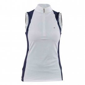 Shires Aubrion Newbel Womens Sleeveless Show Shirt - Navy Blue