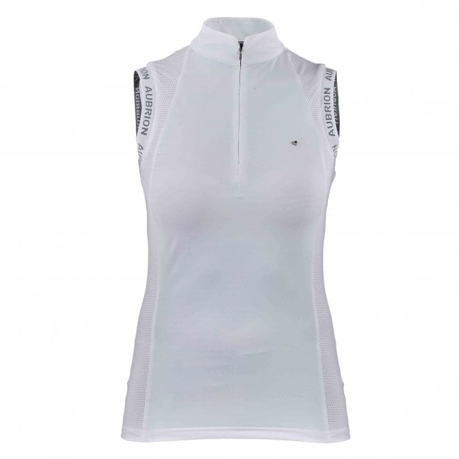 Shires  Aubrion Newbel Womens Sleeveless Show Shirt - White