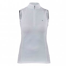 Shires Aubrion Newbel Womens Sleeveless Show Shirt - White