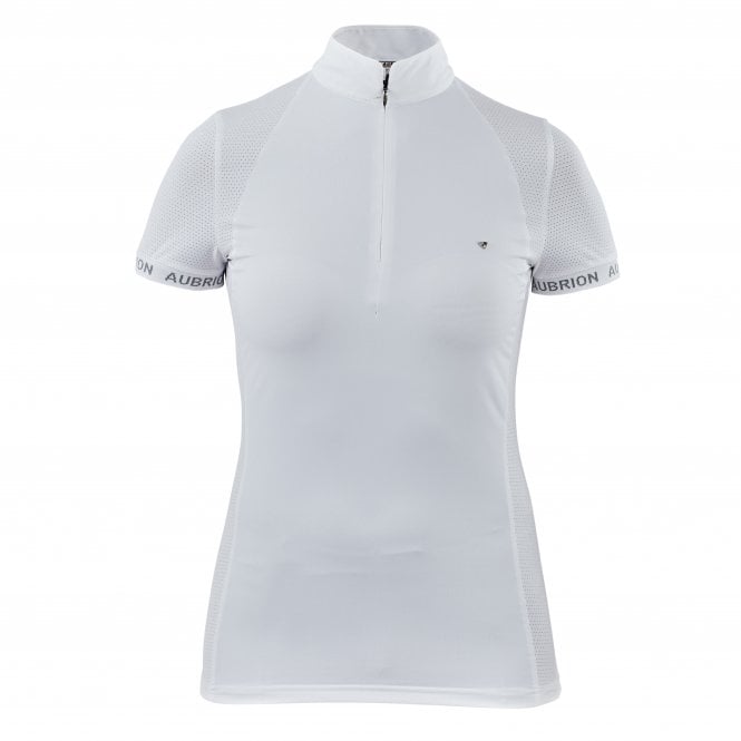 Shires  Aubrion Newbel Young Rider Childrens Show Shirt - White