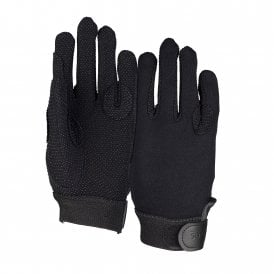 Shires Aubrion Newbury Adults Cotton Gloves - Black