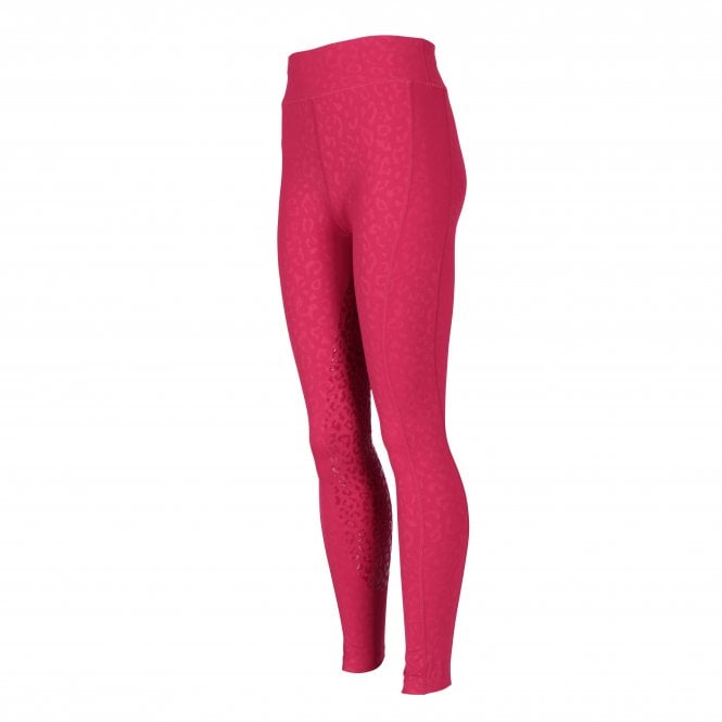 Shires  Aubrion Non-Stop Young Rider Riding Tights - Cerise