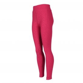 Shires Aubrion Non-Stop Young Rider Riding Tights - Cerise