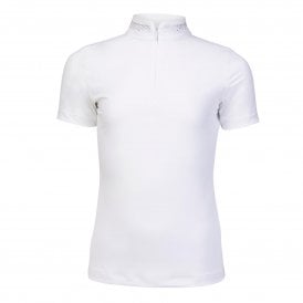 Shires Aubrion Optima GX Young Rider Childrens Show Shirt - White