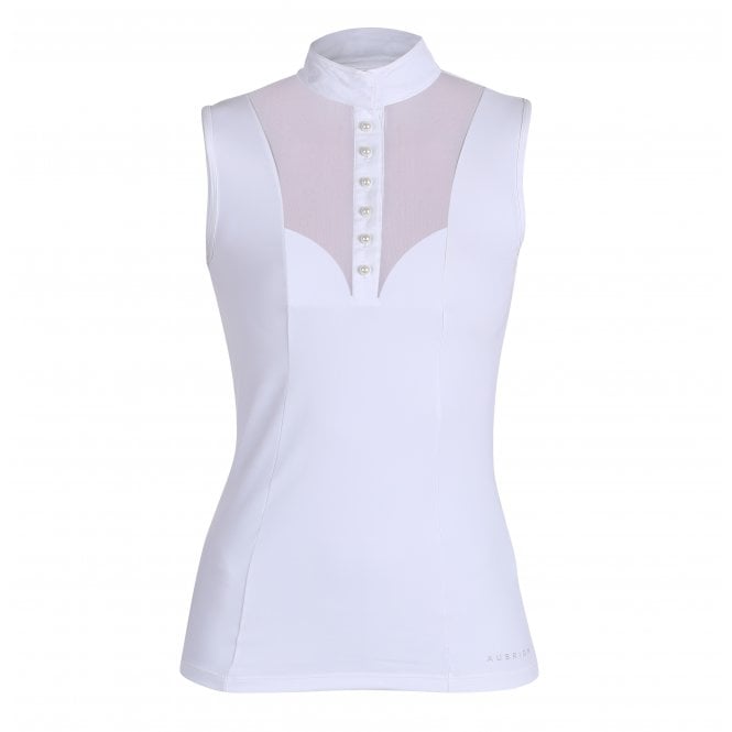 Shires  Aubrion Preston Womens Show Shirt - White