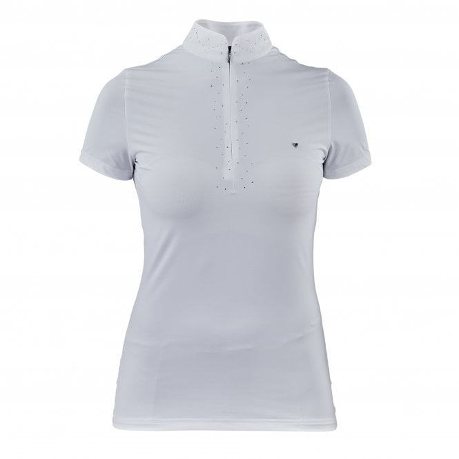 Shires  Aubrion Radley Young Rider Childrens Show Shirt - White