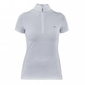 Shires Aubrion Radley Young Rider Childrens Show Shirt - White