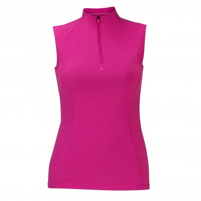 Shires  Aubrion React Womens Sleeveless Base Layer - Fuchsia