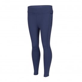Shires Aubrion React Young Rider Childrens Non-Stop Riding Tights - Midnight