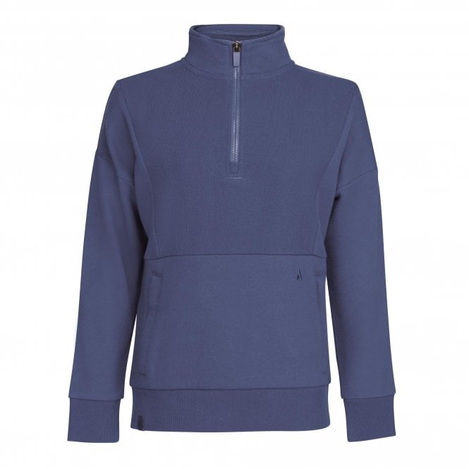 Shires  Aubrion React Young Rider Childrens Quarter Zip Sweater - Midnight