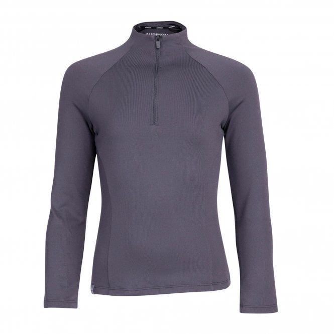 Shires  Aubrion React Young Rider Childrens Winter Base Layer - Charcoal