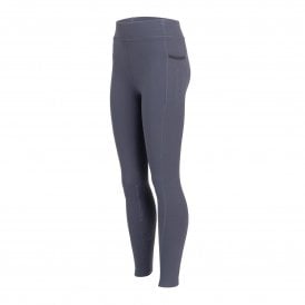 Shires Aubrion React Young Rider Childrens Winter Riding Tights - Charcoal