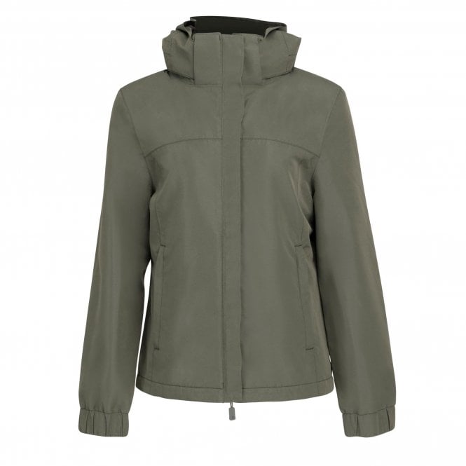 Shires  Aubrion React Young Rider Thermal Childrens Waterproof Coat - Khaki