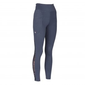 Shires Aubrion Rhythm Womens Riding Tights - Navy Blue