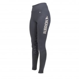 Shires Aubrion Rhythm Young Rider Childrens Riding Tights - Shadow