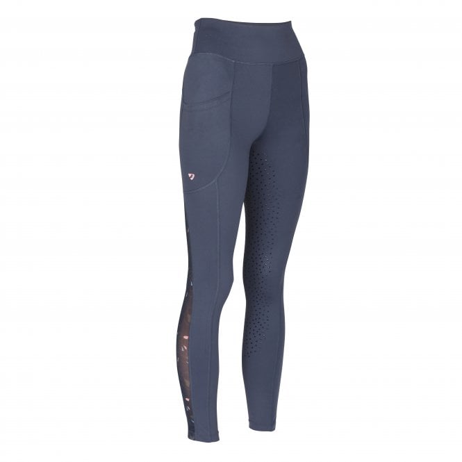 Shires  Aubrion Rhythm Young Rider Riding Tights - Navy Blue