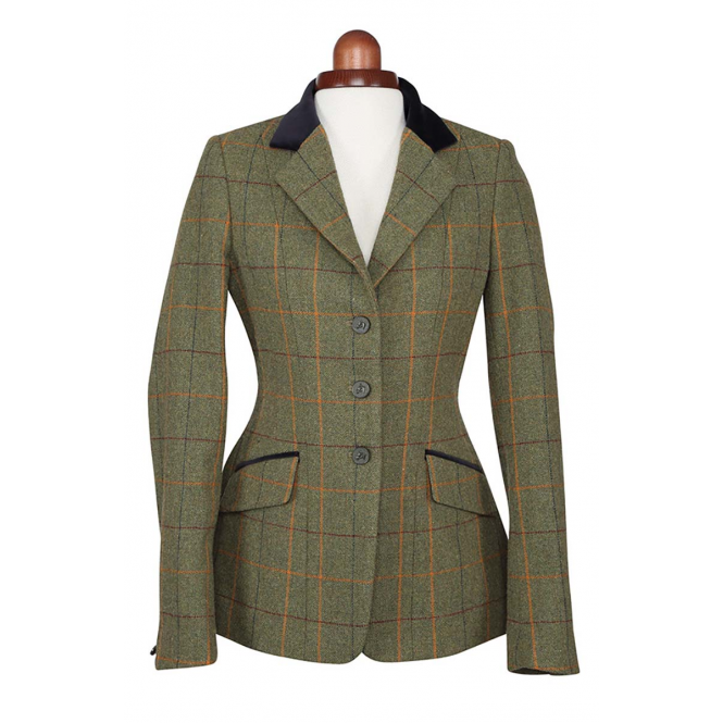 Shires  Aubrion Saratoga Childs Riding Jacket - Red/Yellow/Blue Check