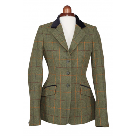 Shires Aubrion Saratoga Childs Riding Jacket - Red/Yellow/Blue Check