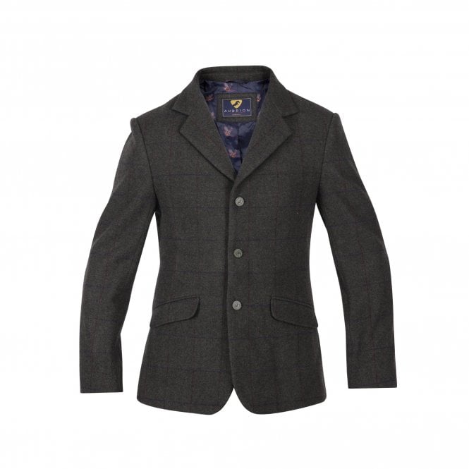 Shires  Aubrion Saratoga Mens Riding Jacket - Elm Green Check