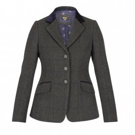 Shires Aubrion Saratoga Womens Riding Jacket - Elm Green Check