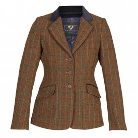 Shires Aubrion Saratoga Womens Riding Jacket - Rust Check