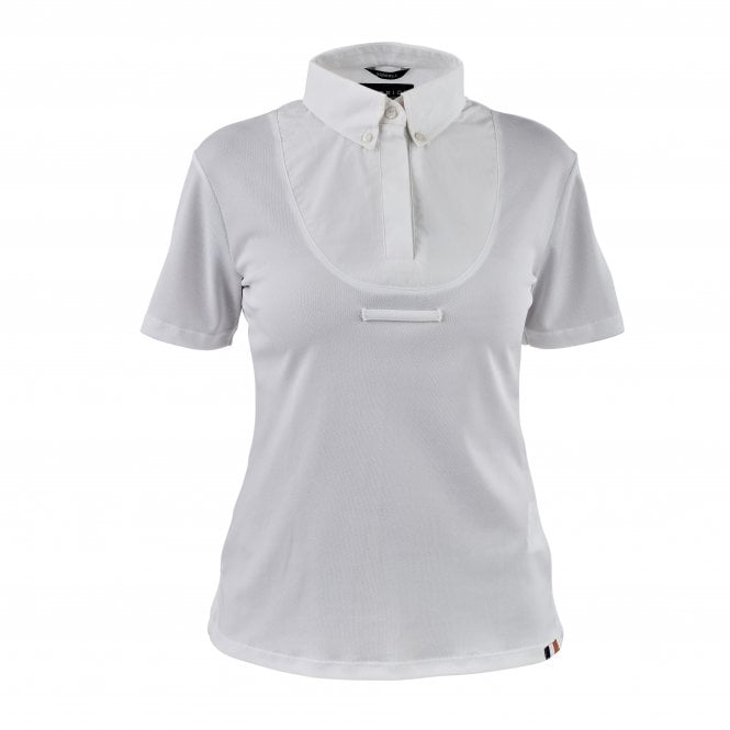Shires  Aubrion Young Riders Short Sleeve Tie Shirt - White