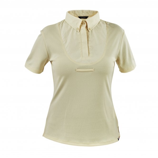 Shires  Aubrion Young Riders Short Sleeve Tie Shirt - Yellow