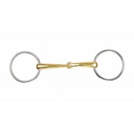 Shires Brass Alloy Curved Loose Ring Snaffle