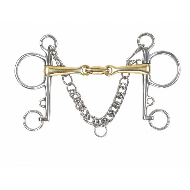 Shires  Brass Alloy Pelham with Lozenge
