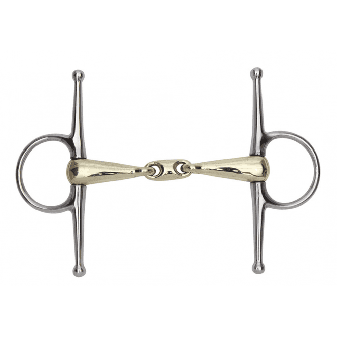 Shires  Brass Alloy Snaffle with Lozenge