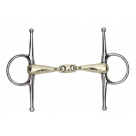 Shires Brass Alloy Snaffle with Lozenge