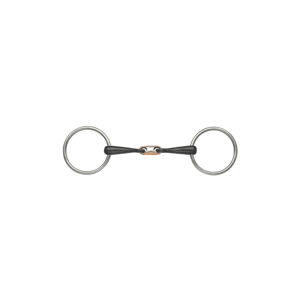 Ported Eggbutt Sweet Iron Snaffle Horse Bit – Blue – Flying Horse (UK Stock)