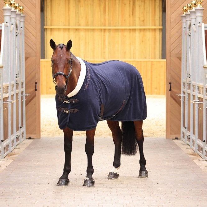 Shires  Deluxe Fleece Rug - Navy Blue