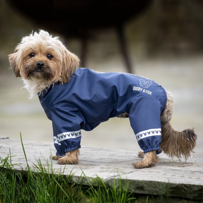 Shires  Digby & Fox Cover-All Dog Coat - Navy Blue