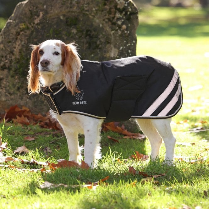 Shires  Digby & Fox Waterproof Dog Coat - Black