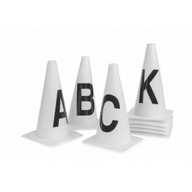 Shires Dressage Marker Cones (ABCEFHKM) - White