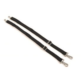 Shires Elastic Leg Straps - Black