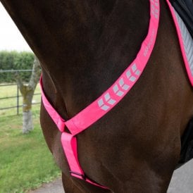 Shires Equi-Flector Breastplate - Pink