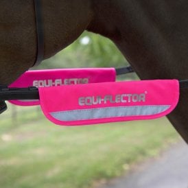 Shires Equi-Flector Bridle Bands - Pink