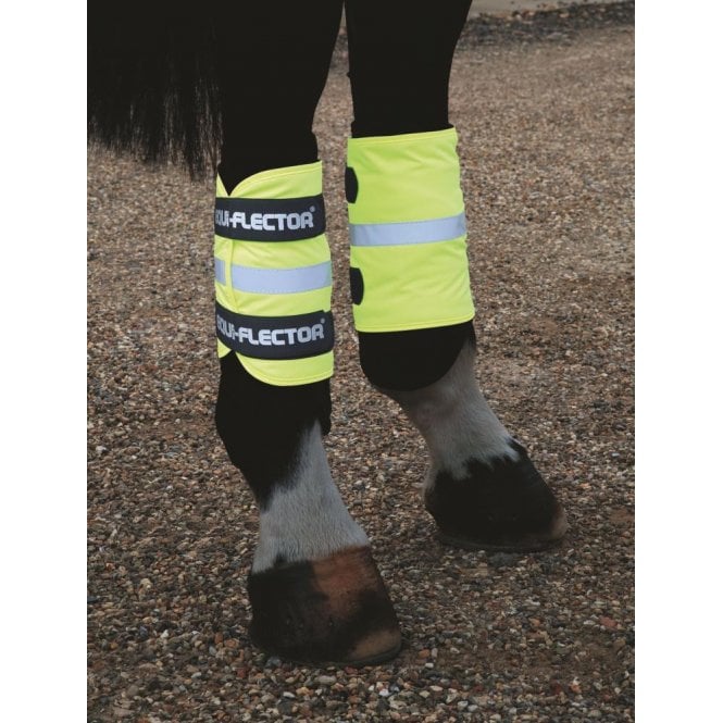 Shires  Equi-Flector Horse or Rider Wraps - Yellow