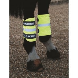 Shires Equi-Flector Horse or Rider Wraps - Yellow