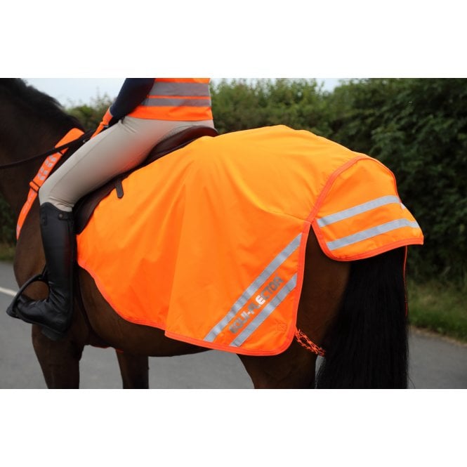 Shires  Equi-Flector Mesh Exercise Sheet - Orange