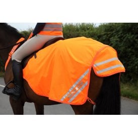Shires Equi-Flector Mesh Exercise Sheet - Orange