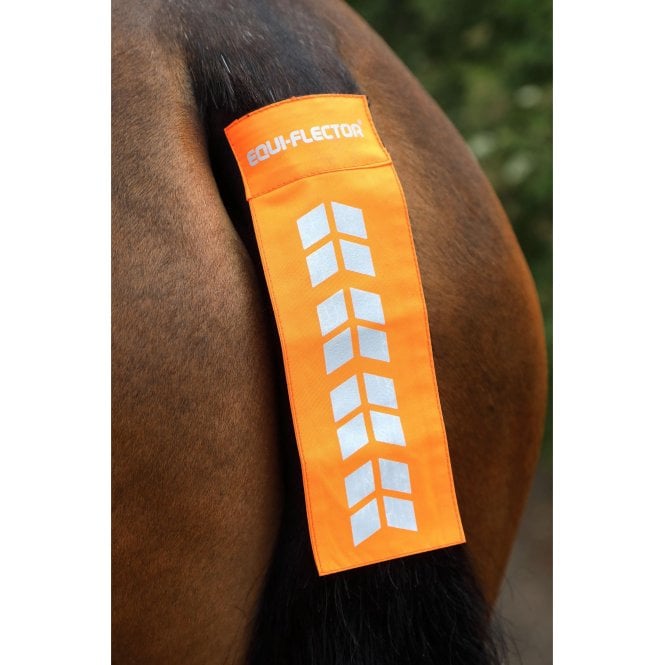 Shires  Equi-Flector Tail Strap - Orange