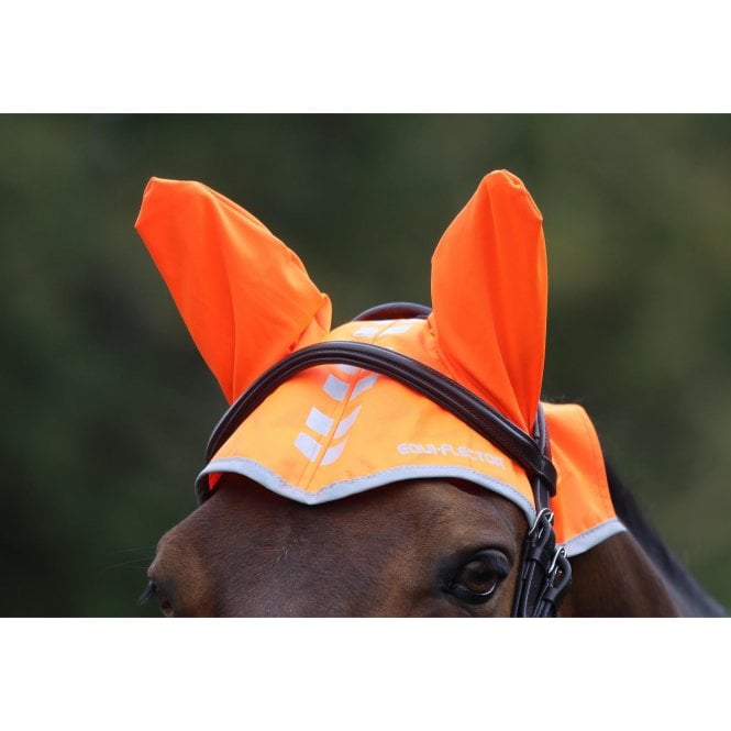 Shires  EquiFlector Pony/Horse Fly Veil - Orange