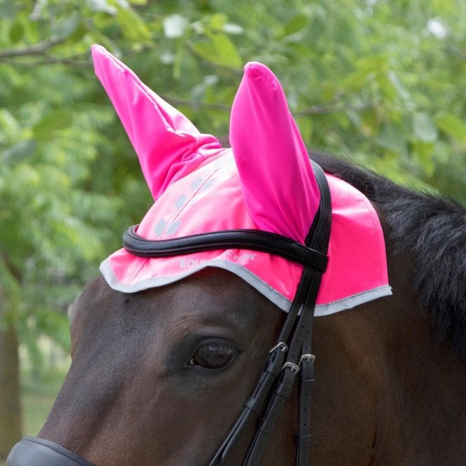 Shires  EquiFlector Pony/Horse Fly Veil - Pink